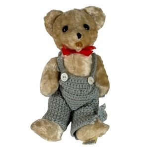 Vintage R Dakin 7" Teddy Bear No 118 Made in Poland 4 Joint Blonde Plush